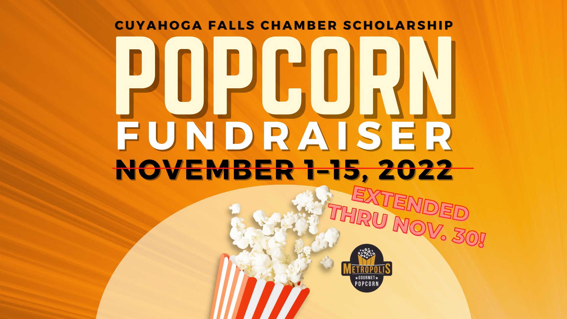 Popcorn fundraiser
